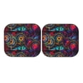thumbnail image 7 of Goofa Mandala Colorful Pattern 2 Piece Car Windshield Sun Shade Foldable | Front Windshield Shade for Sun, Heat and UV Rays | Sunshade for Car Front Window-Medium, 7 of 7