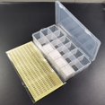thumbnail image 4 of Plastic Embroidery Floss Bobbins Kit 18 Grid Cross Stitch Thread Bobbins with Storage Box, 4 of 7