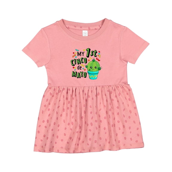 Inktastic My First Cinco De Mayo Cute Cactus Girls Baby Dress