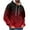 Red, variant on Hoodies for Men Casual Fall Winter Outfit Essentials Gradient Color Long Sleeve Drawstring Sweatshirt with Pocket (XL, Sky Blue)