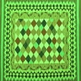 thumbnail image 1 of Ahgly Company Indoor Square Abstract Green Contemporary Area Rugs, 4' Square, 1 of 1