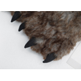 thumbnail image 3 of Cozy Critters Animal Paw Slippers for Adults - Fun Furry Footwear, Soft Costume Slippers for Indoor Comfort (Lion Paw), 3 of 4