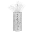 thumbnail image 1 of Unique Bargains 6' Wide 50 Yards Sequin Tulle Ribbon Glitter Netting Fabric for Tutu Skirt Christmas Wedding White, 1 of 5