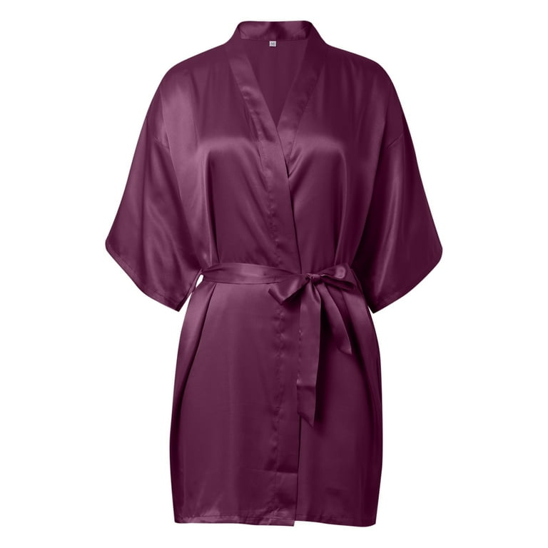 Women's Robes Soft Long Satin Long Silk Full Length Kimonos Silky