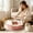 Pink, variant on Semi Enclosed Cat Litter Box Anti-Splash Kitten Toilet High Side Spill Proof Cat Waste Pan with Litter Scoop
