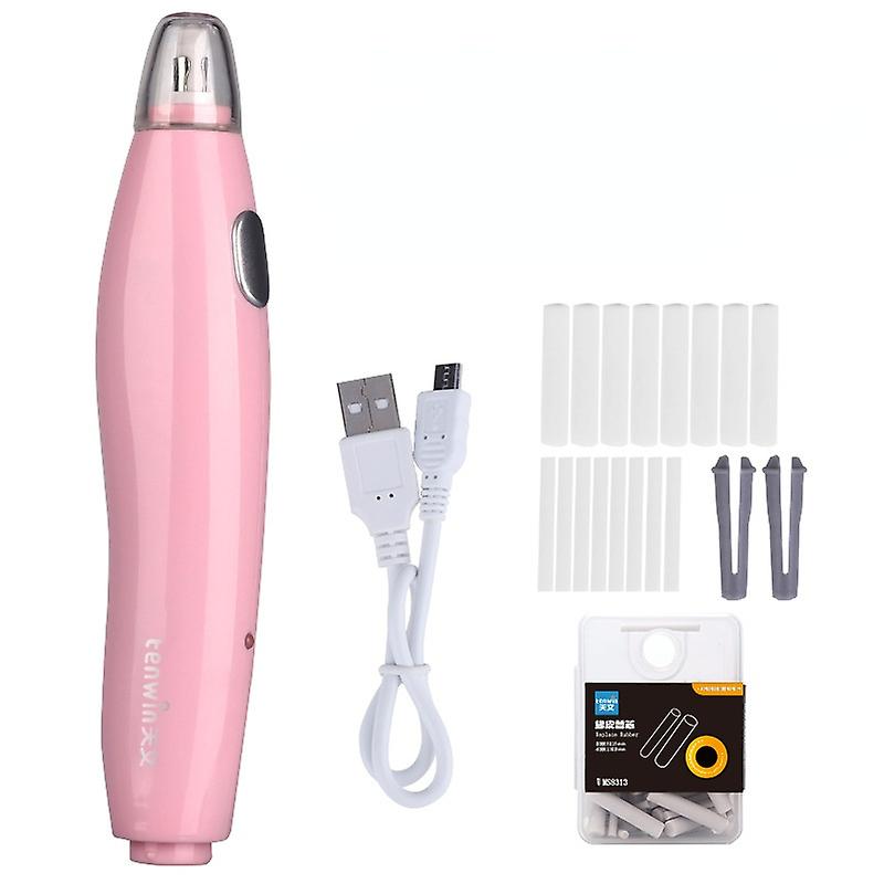 AFMAT Electric Pencil Sharpener & Rechargeable Eraser Kit – Fast Sharpening, Auto Stop, 140 Refills