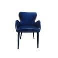 thumbnail image 2 of HomeRoots 283094 Chaise de Salle à Manger Moderne en Tissu - Bleu, 2 of 3