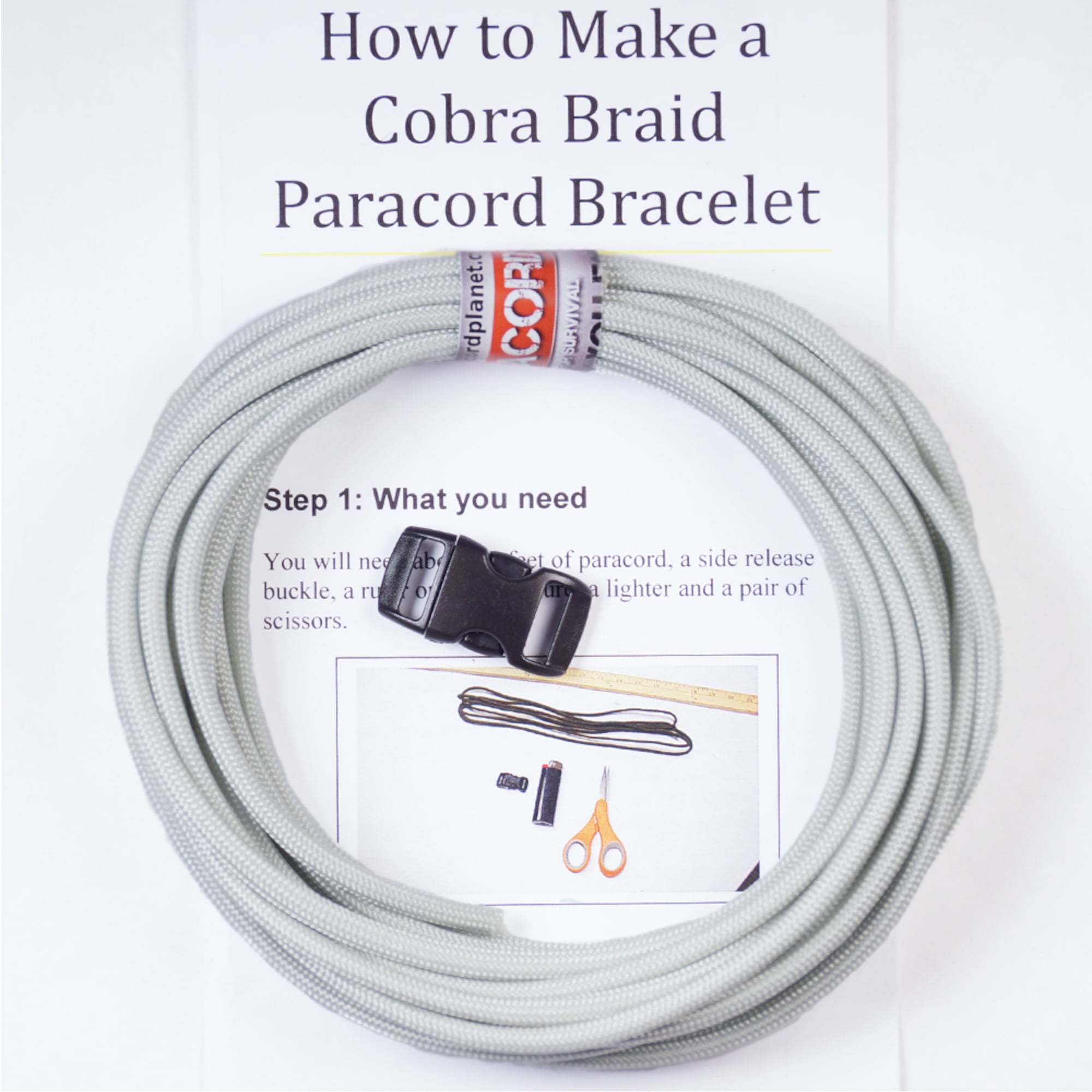 Paracord Planet DIY Cobra Braid Paracord Bracelet Kit – Multiple