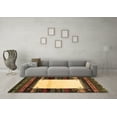 thumbnail image 3 of Ahgly Company Indoor Square Abstract Brown Contemporary Area Rugs, 4' Square, 3 of 4