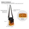 thumbnail image 6 of HELLHERO Halloween Jack-o'-lantern Double Zipper Women Crossbody Bag with Lightweight Polyester 4.33x1.97x7.09 for Women, 6 of 7