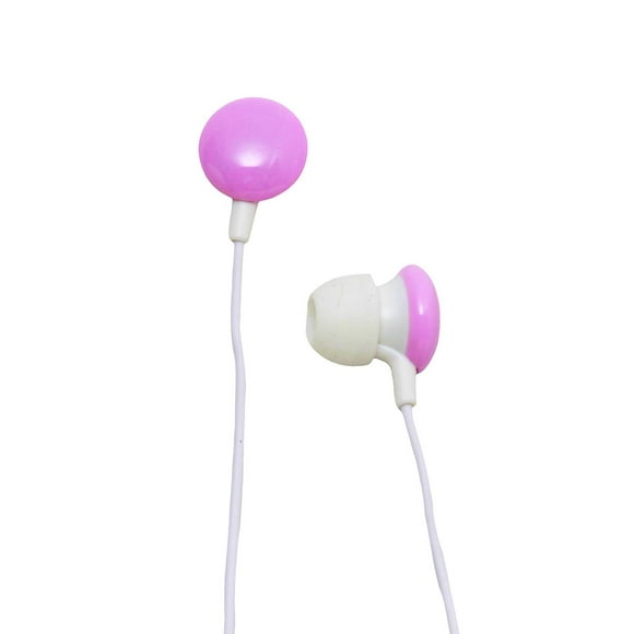 Color Drops Earbud Headphones- Pink