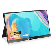 Portable Monitor, ARZOPA 15.6 Inch 178°IPS HDR 1920X1080 Full HD Computer Display USB C Gaming Monitor Eye Care Screen with HDMI Type-C Dual Speaker for Laptop PC MAC Phone Xbox PS4 Include Smart Case