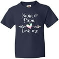thumbnail image 3 of Inktastic Nana and Papa Love Me- Heart Grandchild Youth T-Shirt, 3 of 5