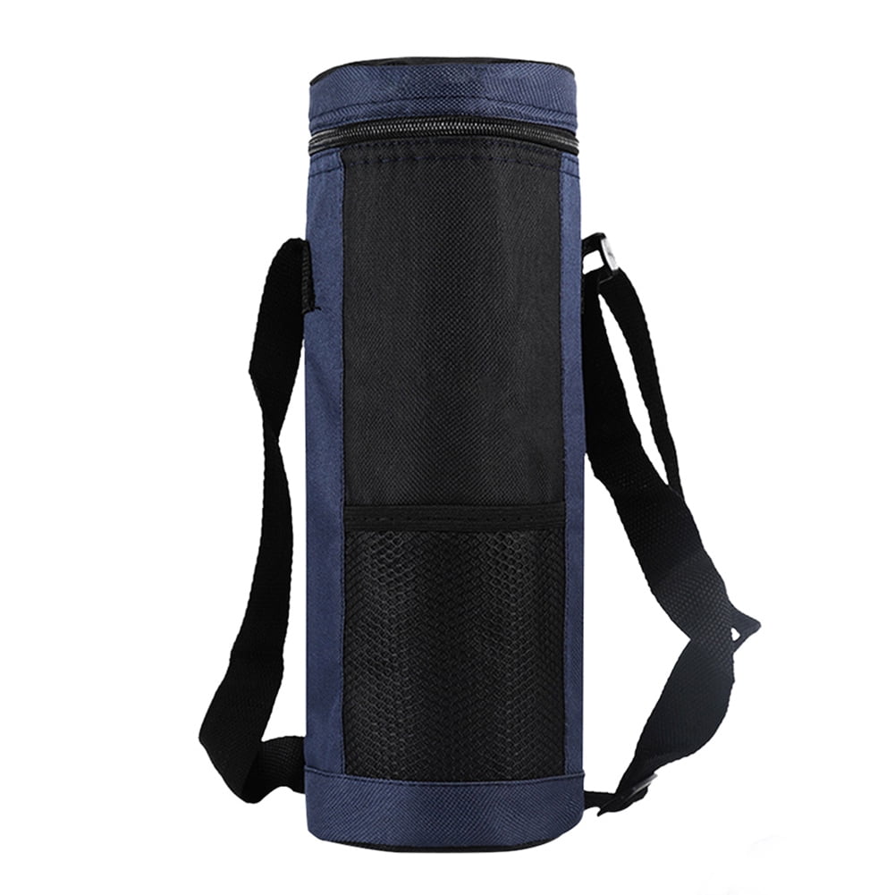 SULLC Round Water Bottle Cooler Bag Folding Lunch Thermal Insulation