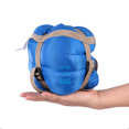 thumbnail image 2 of 680g Lightweight Square Nylon Sleeping Bag with Compression Sack - 9℃ Limit 15℃ Comfort Temp, Breathable Soft Fabric, Double-Sided Zipper, Convertible to Blanket & Double Bag, Blue, 2 of 7