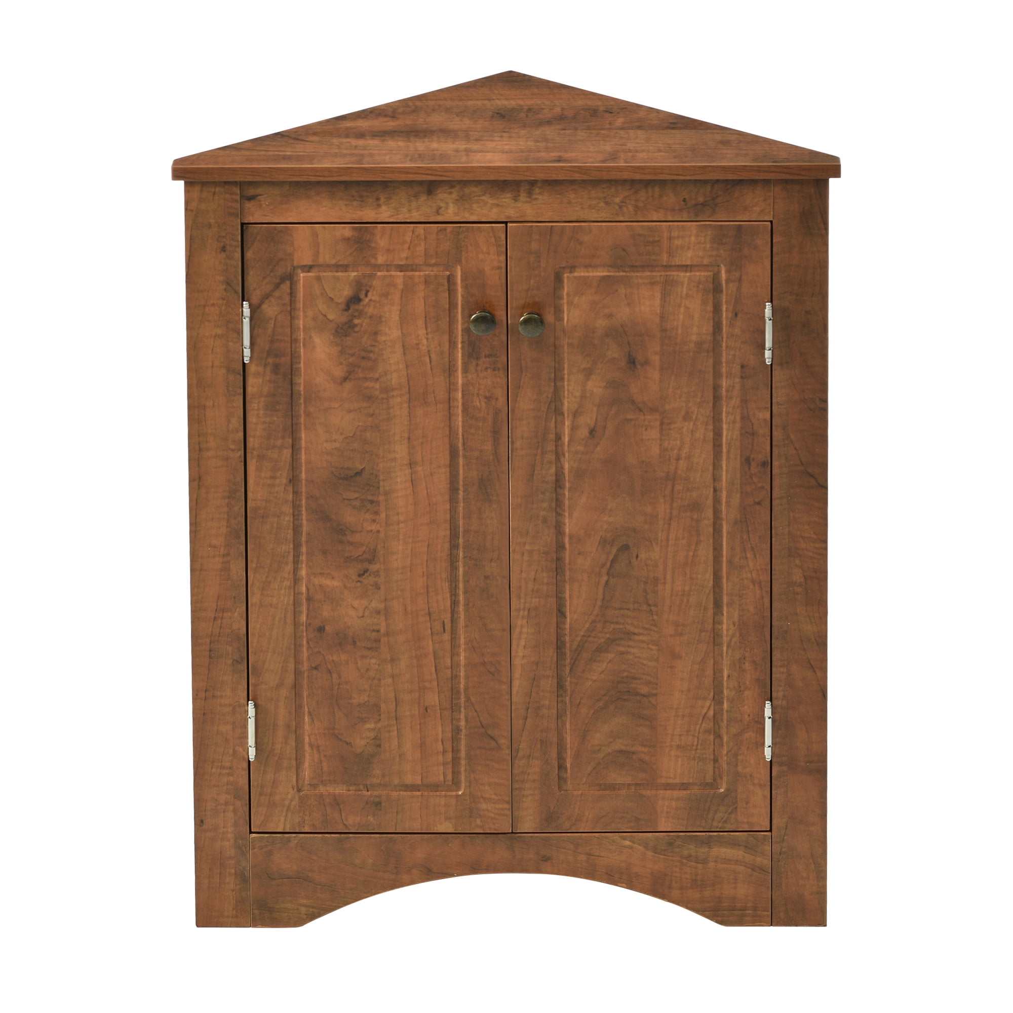 Bathroom Corner Storage Cabinet, Triangle Storage Cabinet with Adjustable Shelves, Freestanding Cabinet Organizer for Bathroom, Living Room, Kitchen