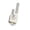 Silver, variant on Square Privacy Door Levers Heavy Duty Keyless Handle for Interior Bathroom Closet