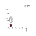 thumbnail image 2 of JewelersClub 3.00 Carat T.G.W. Ruby And White Diamond Accent Sterling Silver 4-Piece Jewelry set, 2 of 9