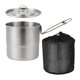 thumbnail image 1 of Olla para acampar al aire libre con tapa, olla para sopa de camping con bolsa de almacenamiento para mochileros, barbacoas, senderismo, picnic y super, 1 of 9