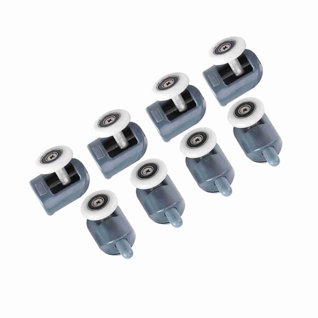 Rodillos Para Puerta De Ducha De Vidrio De 5 Mm/6 Mm, Rodillos De Fácil Deslizamiento, Ruedas Resistentes Al Desgaste, Juego De 8 Piezas Con Deslizamiento Suave Y Silencioso,
