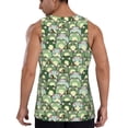 thumbnail image 6 of Rocae Cute Frog for Men's Workout Tank Top Men's Running Tank Top Dry Fit Athletic Workout Tank TopsLarge, 6 of 9