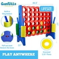 thumbnail image 5 of Giant 4 in a Row Connect Game - Storage Carry Bag Included, 4 Feet Wide by 3.5 Feet Tall - Oversized Activity for Kids and Adults, 5 of 6