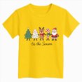 thumbnail image 4 of HCNTES Merry Christmas Shirt Toddler Girls T-Shirts Short Sleeve Funny Xmas Graphic Shirt for Girls Tee Holiday Casual Family Party Matching Tops, 4 of 4