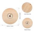thumbnail image 3 of Wood Small Lamp Base Warm Color For Office Table Decoration 1Set, 3 of 9