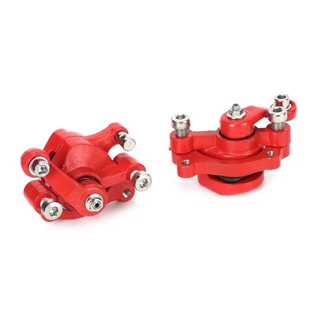 Akozon Rear Disc Brake Caliper, 140mm Gas Rear Disc Brake Caliper Pad Set Fit For Electric Scooter ATV 49CC