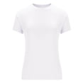 thumbnail image 6 of CENGNIAN Women's T-Shirts Short-Sleeve Crew-Neck Shirts Tops Classic-Fit Breathable Casual Summer Tees White,Size XL, 6 of 6