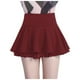 thumbnail image 1 of Minifalda plisada de gasa para mujer: corte A de cintura alta, cintura elástica, tallas S-XL, 92 % poliéster. Bonita falda informal., 1 of 4