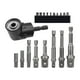 thumbnail image 1 of Adaptador de taladro en ángulo de 1/4 , herramienta de extensión de eje Flexible, regalo con juego de extensión de enchufe de 10 Bits, soporte Corto, 1 of 8