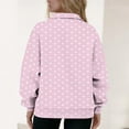 thumbnail image 5 of Womens Tops Long Sleeve Printed Blouse Sweatshirt Pockets Hoodied Coat,Blouse for Women Pink M, 5 of 5
