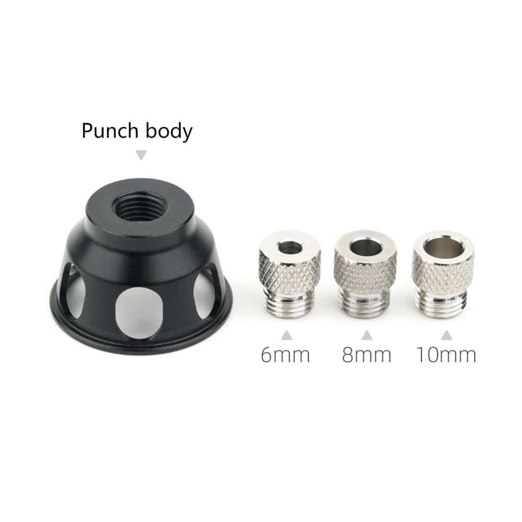 MOMOJIA Aluminum Alloy Doweling Jig Positioner Drill Guide Locator with Adjustable Multi Hole Settings for Precise Drilling
