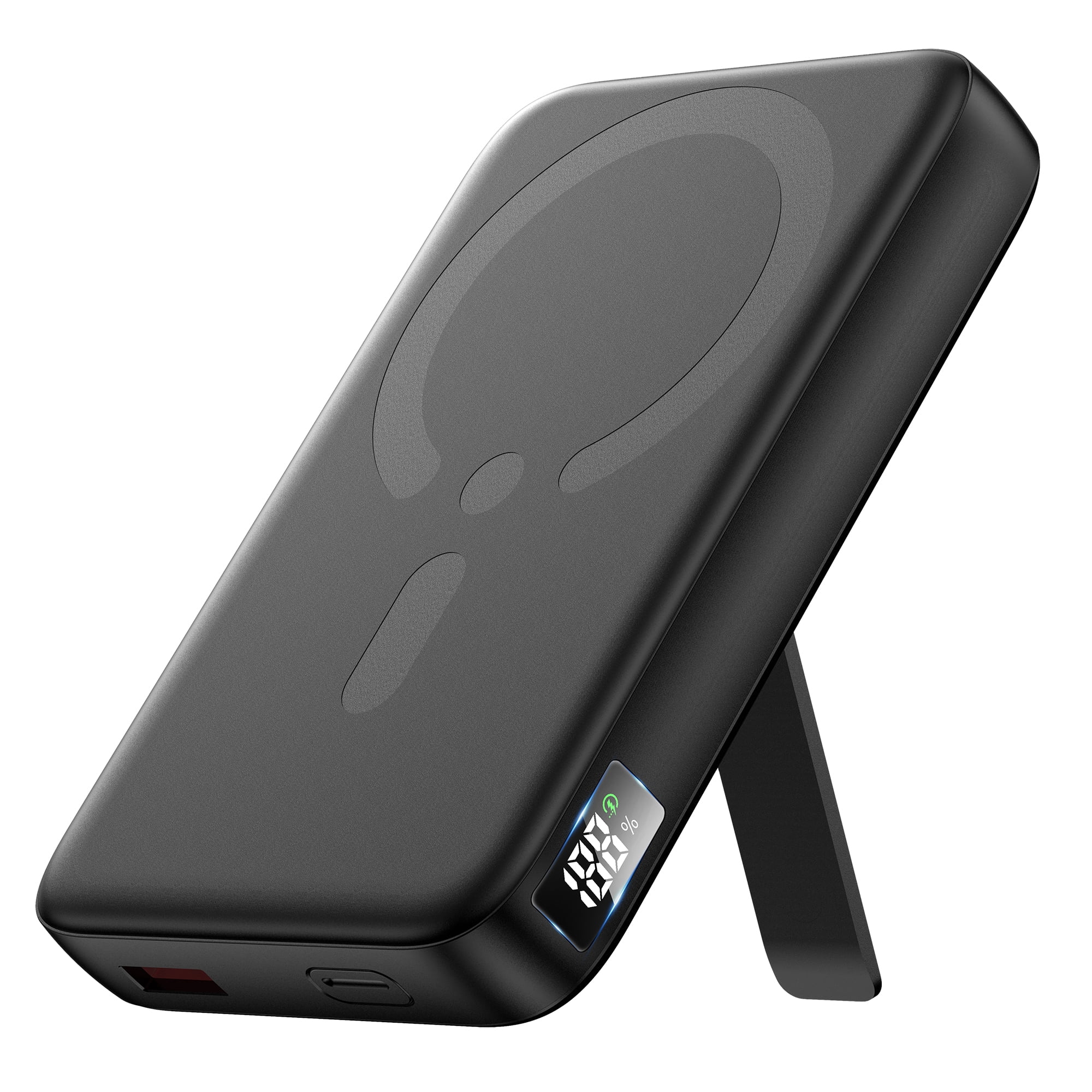 Magnetic Wireless Portable Charger, 12000mAh Power Bank, Fast Charging Battery Pack Compatible for iPhone 17/16/15/14/13, Black