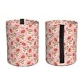 thumbnail image 2 of Kdxio Floral Mugs And Strawberries Car Trash Can Garbage Car Accessories Trash Can Car Waste Bin for for Driver and Passenger Any Vehicle, 2 of 7