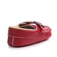 thumbnail image 4 of Splozh Newborn Shoes for Girls Baby Dress Shoes Walking Leather Shoes Round Toe Flat Solid Color Soft Sole Toddler Shoes Red,US 5, 4 of 7