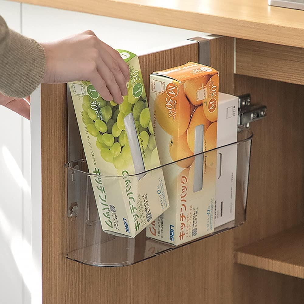 Armoires De Cuisine Porte Boîte De Rangement,2 Pièces Adhésive Boîte De