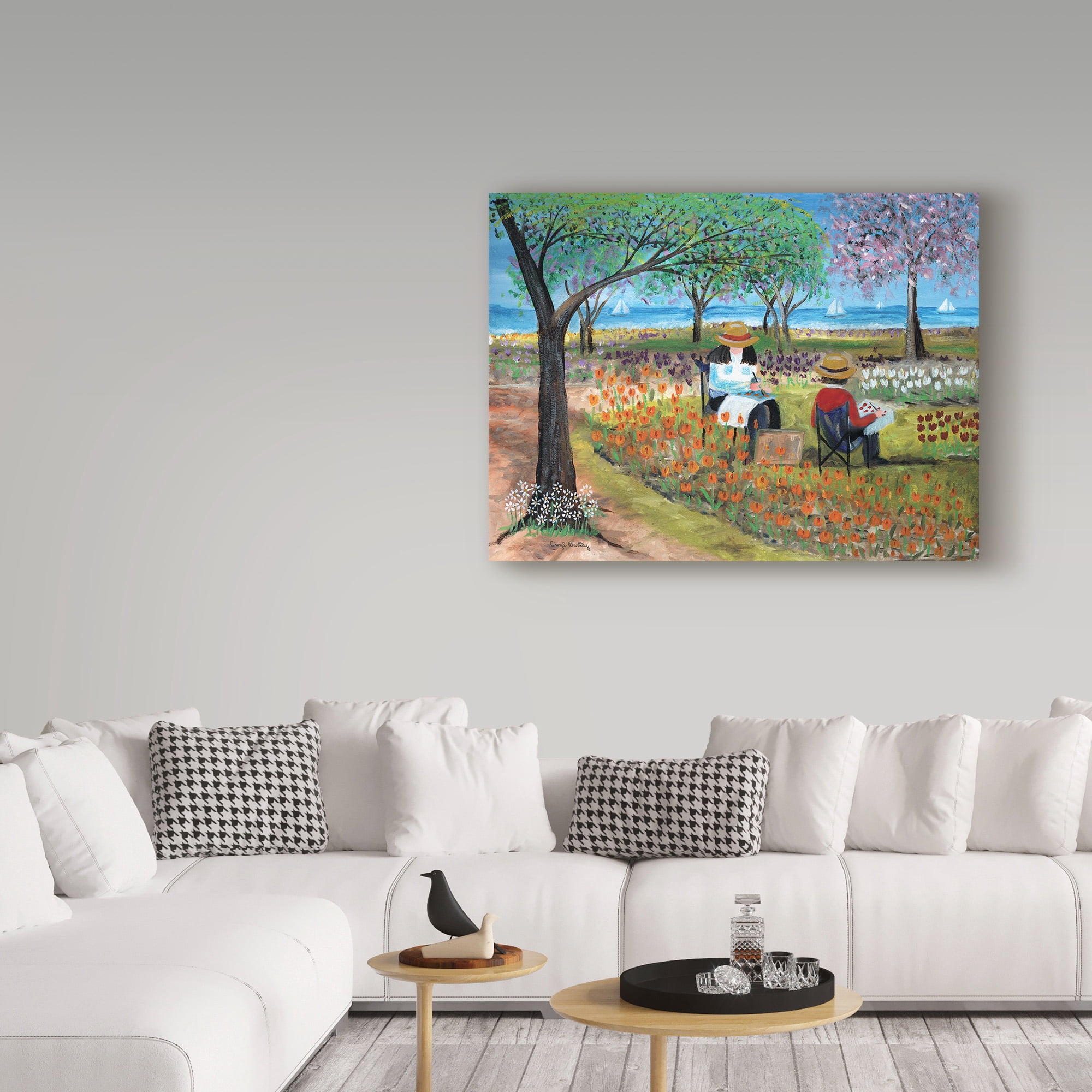 Trademark Fine Art 'Artist By The Sea' Canvas Art by Cheryl Bartley