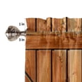thumbnail image 7 of Vintage Farm Wood Door Rustic Curtains Home Decor Living Room Kitchen Balcony Room Window Curtain Bedroom Patio Decoration, 7 of 7