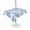 Lake Blue, White, Blue, variant on Outdoor Tablecloth with Umbrella Hole for Patio/Picnic/Party/Camping, Navy Blue Leaves Waterproof Table Cloth Square Cover Washable, Summer Farmhouse Botanical Boho Branch (60"x 60")
