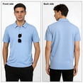 thumbnail image 6 of SPEEDRUN Mens 3 Pack Polo Shirts with Pocket Short Sleeve Moisture Wicking Outdoor Tactical Shirt Summer Casual L, 6 of 6