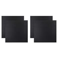 thumbnail image 1 of 4pcs Cross-Stitch Embroidered Plain Cloth Handmade Needlework Aida Fabric for DIY Use Black (Black）, 1 of 8