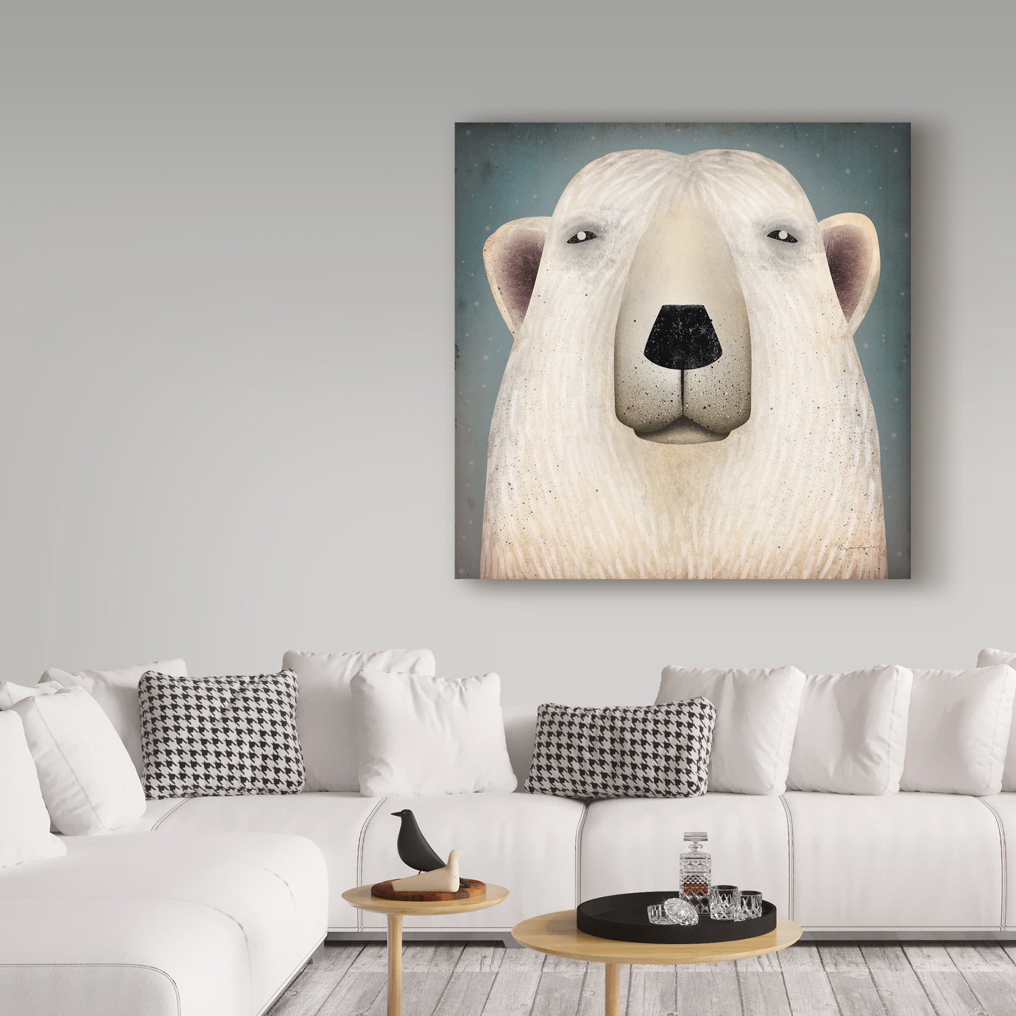 Trademark Fine Art 'Polar Bear Wow' Canvas Art by Ryan Fowler