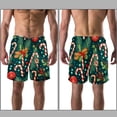 thumbnail image 3 of luoweisi Men's Beach Shorts Quick Dry Swim Trunks with Mesh Lining Christmas Candy S, 3 of 5