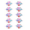 thumbnail image 1 of Guardurnaity 10 piezas de amuleto de ojo de color, conector de agujero, dijes de joyería, colgante colgante para manualidades, collar de mujer, pulseras, Ropa, zapatos y accesorios Miscelánea Guardurnaity AP010913-00B, 1 of 6