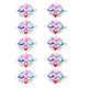 thumbnail image 2 of Jumpingount 10 piezas de amuleto de ojo de color, conector de agujero, dijes de joyería, colgante colgante para manualidades, collar de mujer, pulseras, Ropa, zapatos y accesorios Miscelánea Jumpingount AP010913-00B, 2 of 6