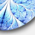 thumbnail image 3 of Designart 'Symmetrical Light Blue Pattern ' Modern wall clock, 3 of 6