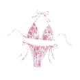 thumbnail image 4 of Abbracc Women's Triangle Bikini Set Backless Bathing Suit for Swim Pool Summer Party B, 4 of 9