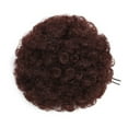 thumbnail image 1 of Afro Kinky Curly Hair Bun Extension Puff Chignon Hairpiece With Drawstring Messy Updo Synthetic For Women, 1 of 6